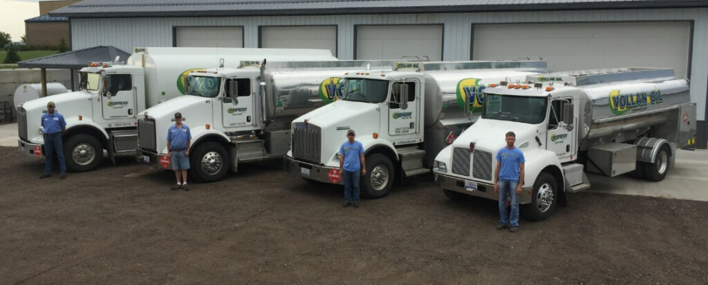 Fuel delivery by Vollan Oil. They deliver fuel throughout South Dakota, Minnesota, Nebraska and Iowa.