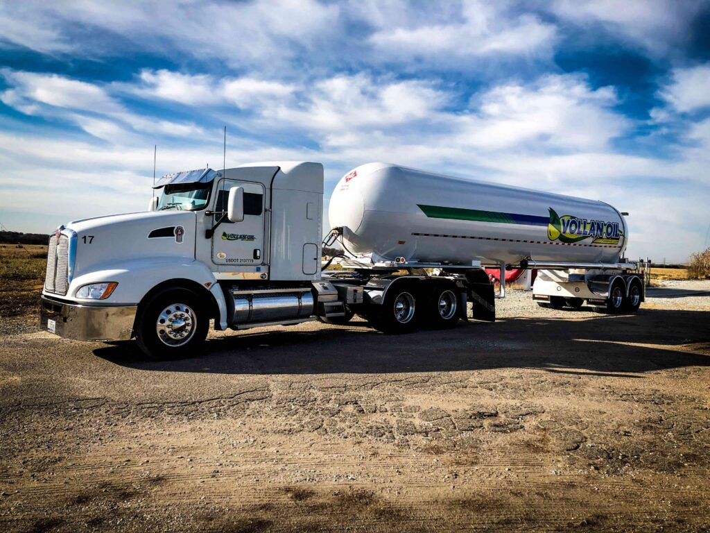 Fuel delivery by Vollan Oil. They deliver fuel throughout South Dakota, Minnesota, Nebraska and Iowa.